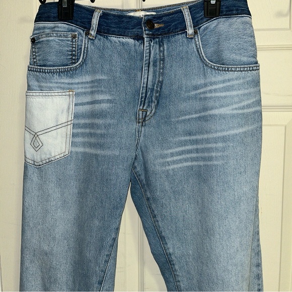 Munthe Reeta Jeans Size 40 High Rise Fit Organic Cotton PatchPocket Straight Leg - Picture 6 of 8